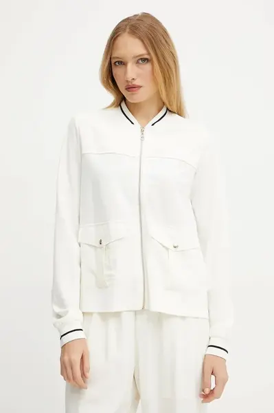 Bunda Liu Jo dámská, bílá barva, přechodná, TA5119 J5942