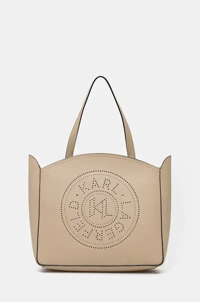 Karl Lagerfeld Kožená kabelka Karl Lagerfeld