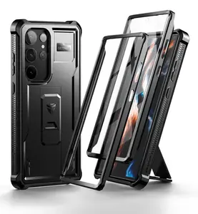 Dexnor 360 Kickstand obal Samsung Galaxy S23 Ultra, černý