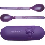 Hipp Spoons Set jídelní set na cesty Purple