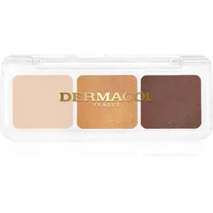Dermacol Compact Trio paletka očných tieňov odtieň 3 Golden Sands 4.2 g