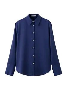 MANGO Blúzka 'IDEALE'  enciánová