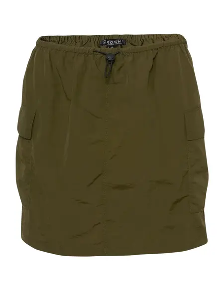 KOROSHI Sukňa  kaki
