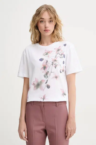 Bavlněné tričko PS Paul Smith bílá barva, W2R.232V.PP5098