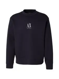 ARMANI EXCHANGE Mikina  námornícka modrá / biela