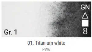 Akvarelové barvy Grand Godet – 01 Titanium White