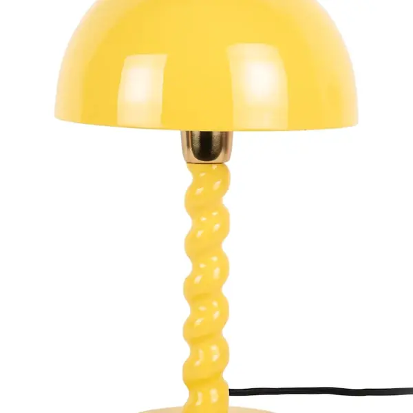 Stolní lampa Leitmotiv Prisa žlutá barva