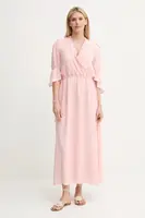 Šaty Bruuns Bazaar růžová barva, maxi, BBW4567