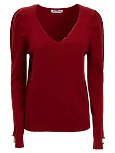 Influencer Sveter  bordová