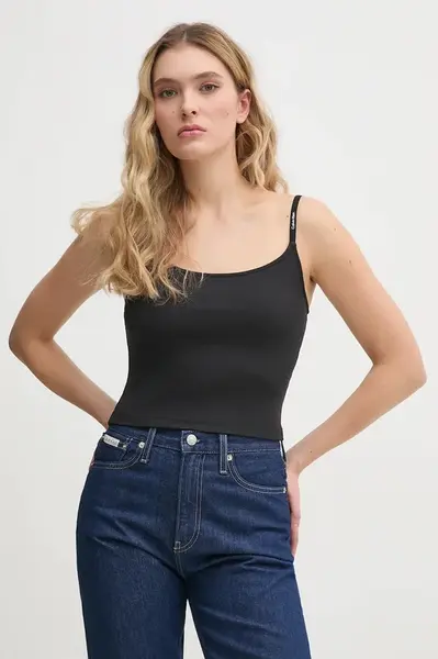 Top Calvin Klein Jeans černá barva, J20J225312