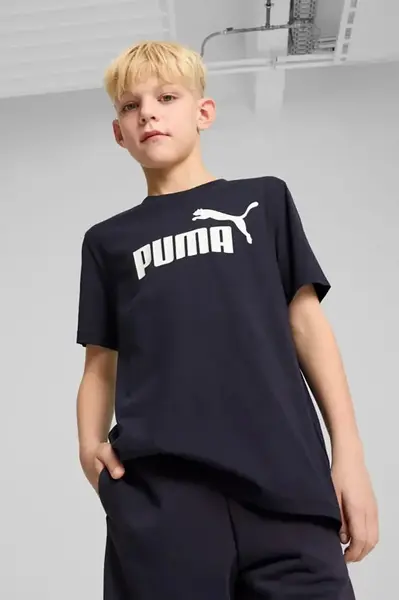 Dětské bavlněné tričko Puma ESS No. 1 Logo Tee tmavomodrá barva, s potiskem, 684906