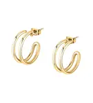 Morellato Minimalistické pozlacené náušnice kruhy Creole SAVN07 3 cm