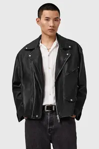 Kožená bunda AllSaints BRADFORD