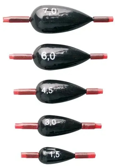 Cralusso zátěž olive wieght with silicone 5 ks - 8 g