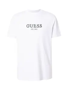 GUESS Tričko  zelená / biela