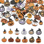 36Pcs 12 Styles Halloween Alloy Enamel Pendants