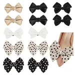 6 Styles Polyester Bowknot Shoe Decorations