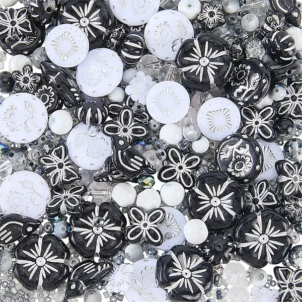 80Pcs 10 Styles Opaque Acrylic Beads