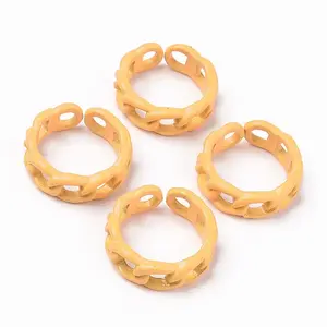 Spray Painted Alloy Cuff Rings