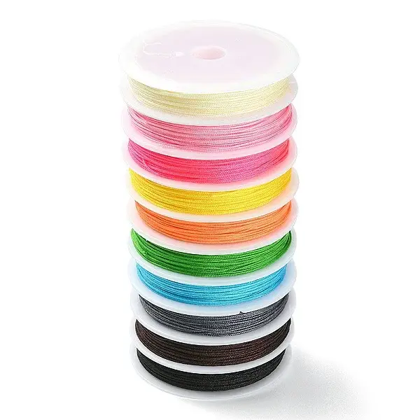 10 Rolls 10 Colors Nylon Beading Thread
