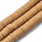 Flat Round Handmade Polymer Clay Beads