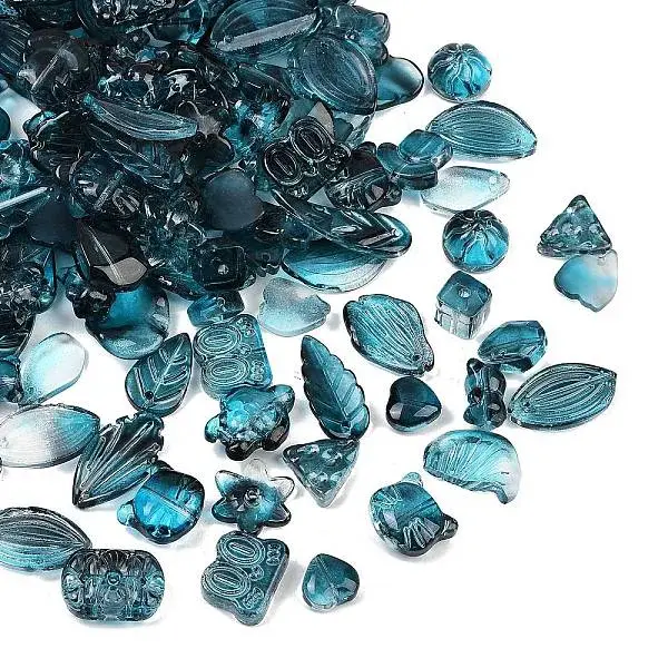 Gradient Color Transparent Glass Beads