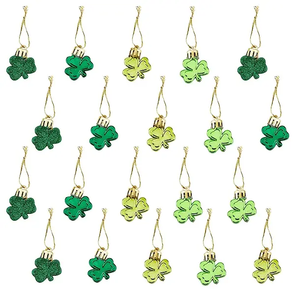 40Pcs 4 Style Saint Patrick's Day Ornaments