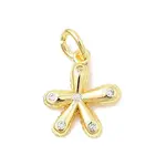 Brass Micro Pave Cubic Zirconia Charms