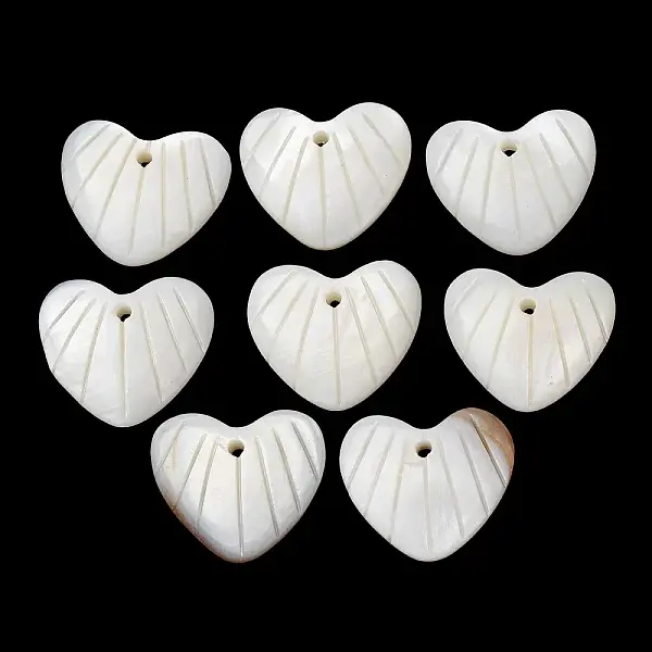 Natural Freshwater Shell Carved Pendants