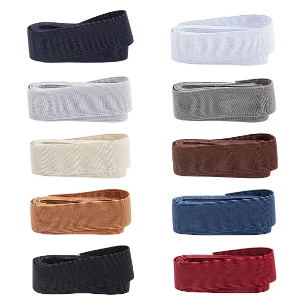 10 Rolls 10 Colors Polyester Elastic Cord