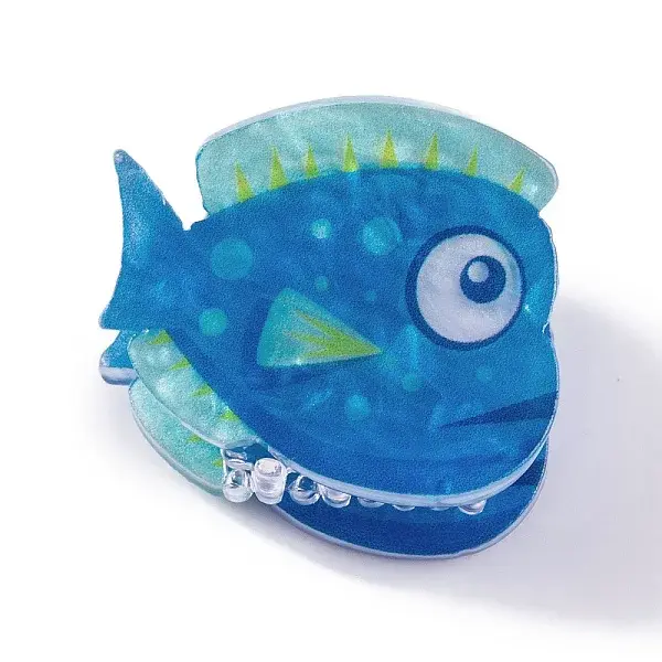 Cute Mini Tropical Fish Acrylic Claw Hair Clips