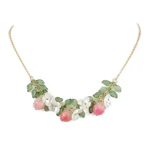 Epoxy Resin & Acrylic Pendant Necklace