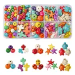 8 Styles Synthetical Turquoise Beads