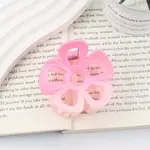Gradient Hollow Flower Plastic Claw Hair Clips