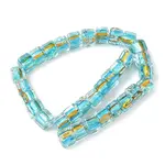 Silver Foil Glass Beads