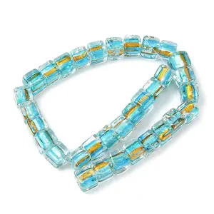 Silver Foil Glass Beads