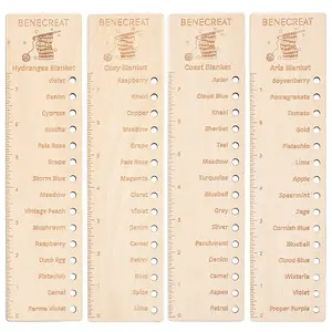 Wood Temperature Blanket Reusable Color Chart