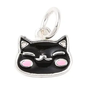Cat Shape 925 Sterling Silver Charms