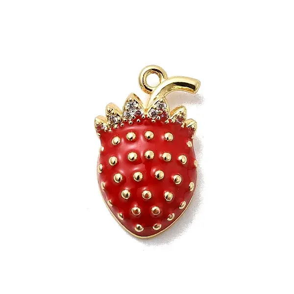 Brass Micro Pave Cubic Zirconia Pendants