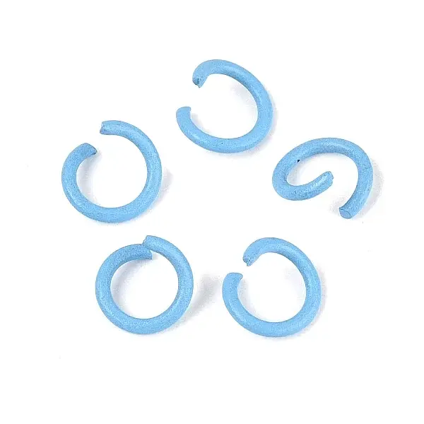 Spray Painted Iron Open Jump Rings