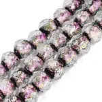 Handmade Foil Glass Lampwork Beads Strands