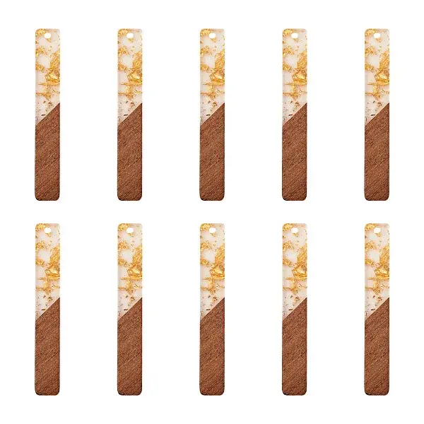 Resin & Walnut Wood Big Pendants