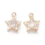 Alloy Clear Cubic Zirconia Charms