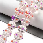 Glass with Enamel Beads Strands