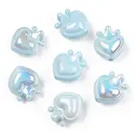 UV Plating Opaque Rainbow Iridescent Acrylic Beads