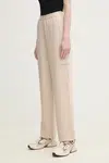 Kalhoty Marc Aurel dámské, béžová barva, jednoduché, high waist, 1828-2001-93404