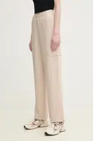 Kalhoty Marc Aurel dámské, béžová barva, jednoduché, high waist, 1828-2001-93404