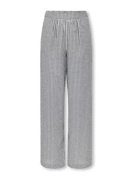 ONLY GIRLS Nohavice 'KOGSMILLA'  čierna / biela