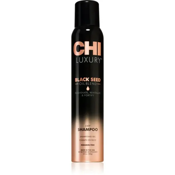 CHI Luxury Black Seed Oil Dry Shampoo matný suchý šampon pro objem 150 ml