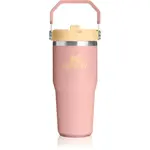 Stanley IceFlow™ Flip Straw 2.0 Tumbler termofľaša z nehrdzavejúcej ocele Peach Rose 410 ml